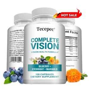Eye Health Supplement - Vitamin C, E, Lutein, Zeaxanthin, Bilberry - Promotes Healthy Vision and Relieves Eye Fatigue