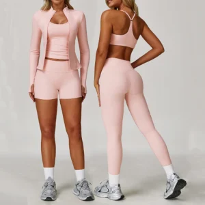 Yoga Set 2PCS Sports Suits Women's Tracksuit Gym Set Women Workout Suit Female Sports Bra Quick-Drying Yoga Shirts Long Sleeve