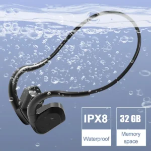 IPX8 Waterproof Bone Conduction Earphone Bluetooth5.3 Swimming Headphones 32G Memory Handsfree Call Music Headset Stereo Earbuds