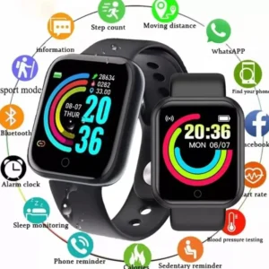 Y68 Smart Band: Color Display Fitness Watch w/ Step Counter, Sport Modes, Message Reminder, Camera Shutter & Music Remote