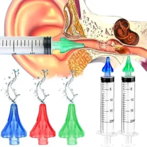 20ML 3-hole Ear Cleaner Syringe Irrigation Kit Ear Wax Removal Tool Earwax Washing Water Syringe Comfortable Unique Health Care