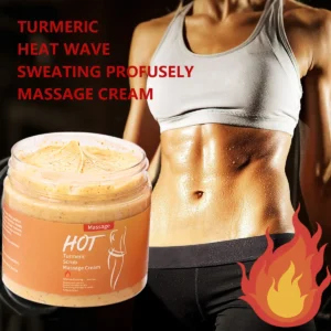 120g Turmeric Massage Scrub Heat Wave Sweating Sports Skin Tightening Massage Cream